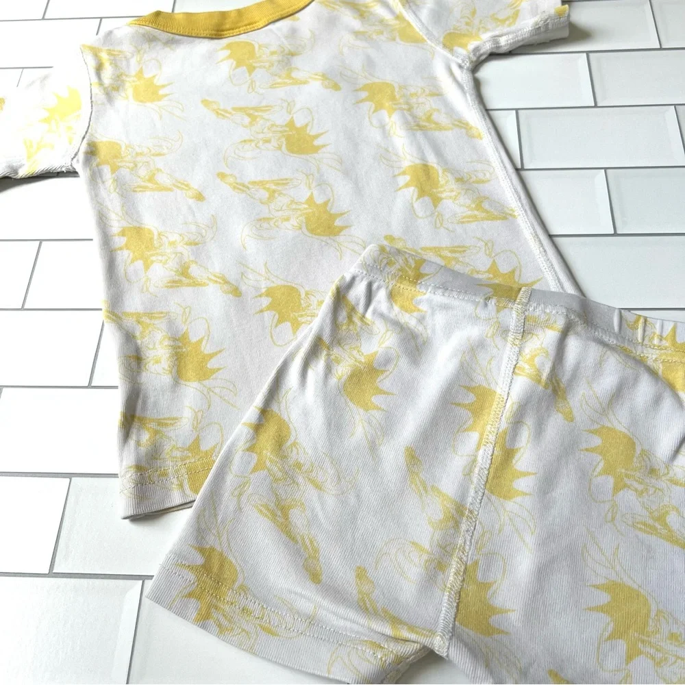 3🦇 Hanna Andersson Batman Short John Organic Cotton Pajamas DC Comics